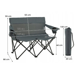 Складной стул Costway NP12404GR (Grey) Thumb