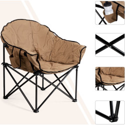 Складной стул Costway OP70502BN (Brown) Thumb