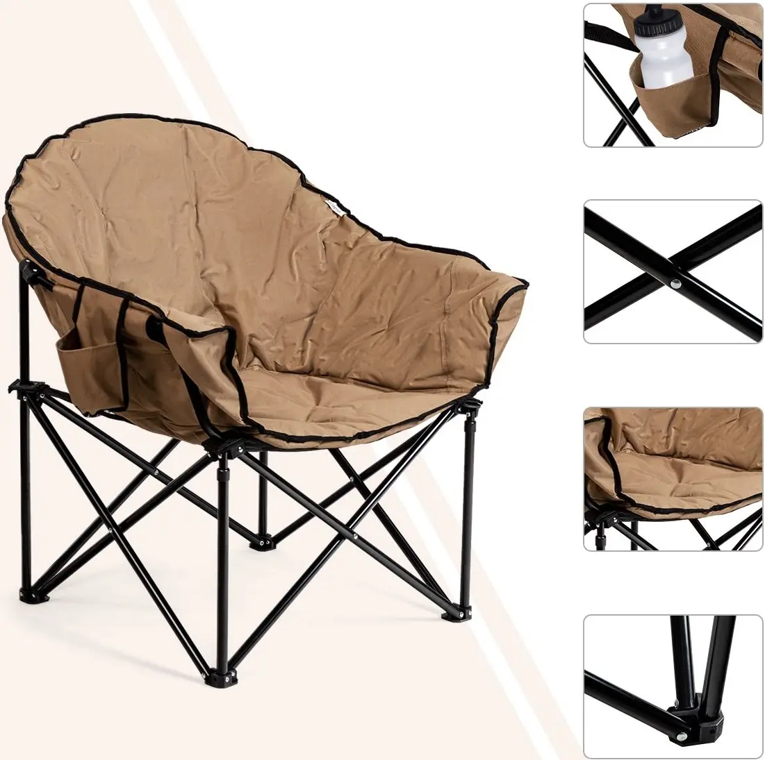 Складной стул Costway OP70502BN (Brown) - 4