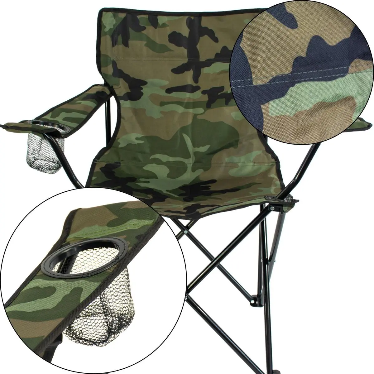 Scaun pliabil de gradina Enero Camp 1064987 (Camouflage) - 6