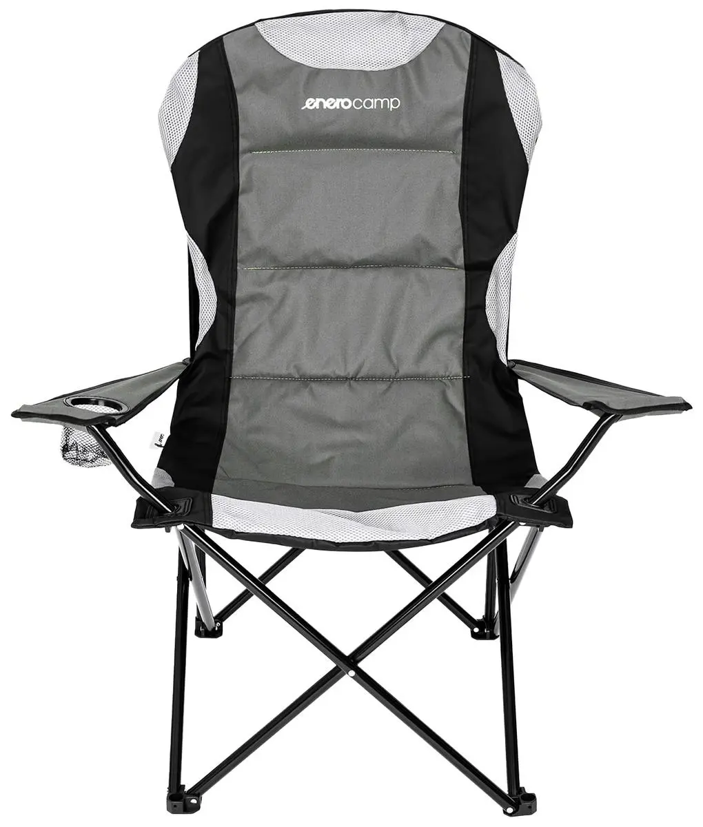 Scaun pliabil de gradina Enero Camp 1067674 (Grey/Black) - 2