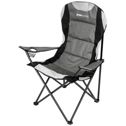 Scaun pliabil de gradina Enero Camp 1067674 (Grey/Black) Thumb