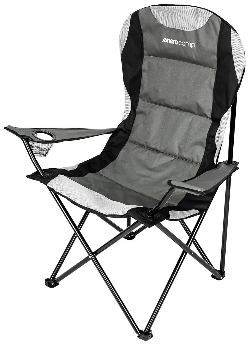 Scaun pliabil de gradina Enero Camp 1067674 (Grey/Black) - 3