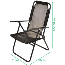 Scaun pliabil Enero Camp 1065519 (Black) Thumb