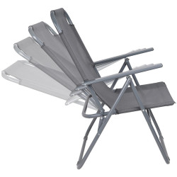 Scaun pliabil Enero Camp 1065526 (Grey) Thumb