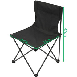 Scaun pliabil Enero Camp 1076867 (Black) Thumb