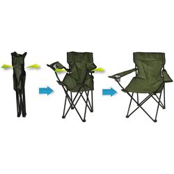 Scaun pliant Enero Camp 1055152 50x50x80 (Green) Thumb