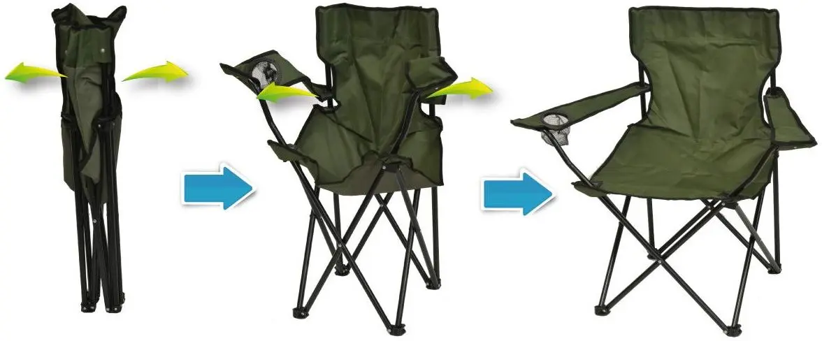 Scaun pliant Enero Camp 1055152 50x50x80 (Green) - 5