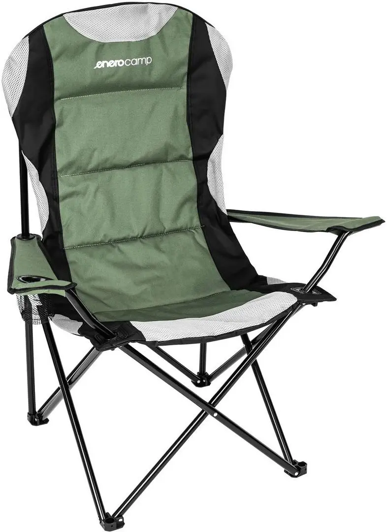 Стул складной Enero Camp Lux 1032511 (Green/Black) - 2