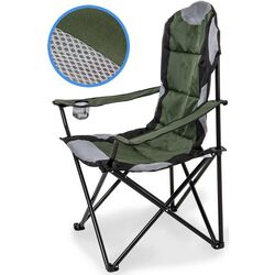 Стул складной Enero Camp Lux 1032511 (Green/Black) Thumb