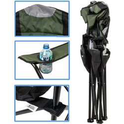 Стул складной Enero Camp Lux 1032511 (Green/Black) Thumb