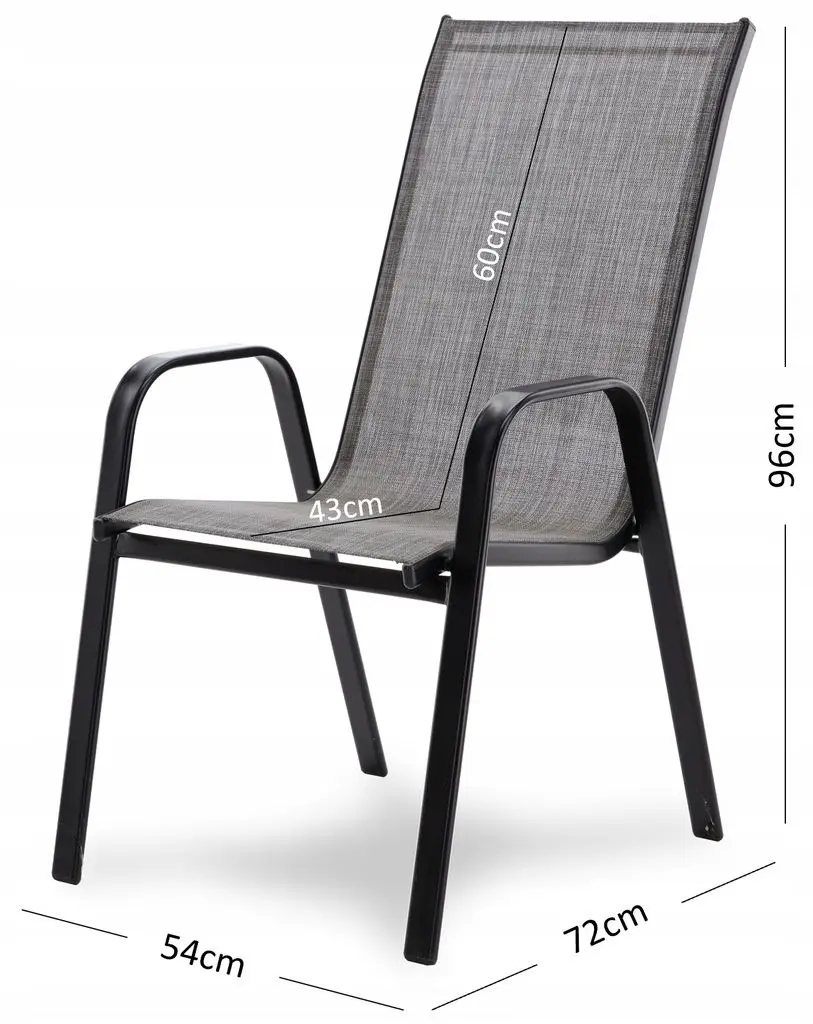 Set scaune GardenLine NEO9917 (Grey/Black)