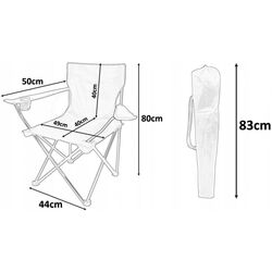 Scaun pliabil GardenLine LEZ7150 (Blue) Thumb