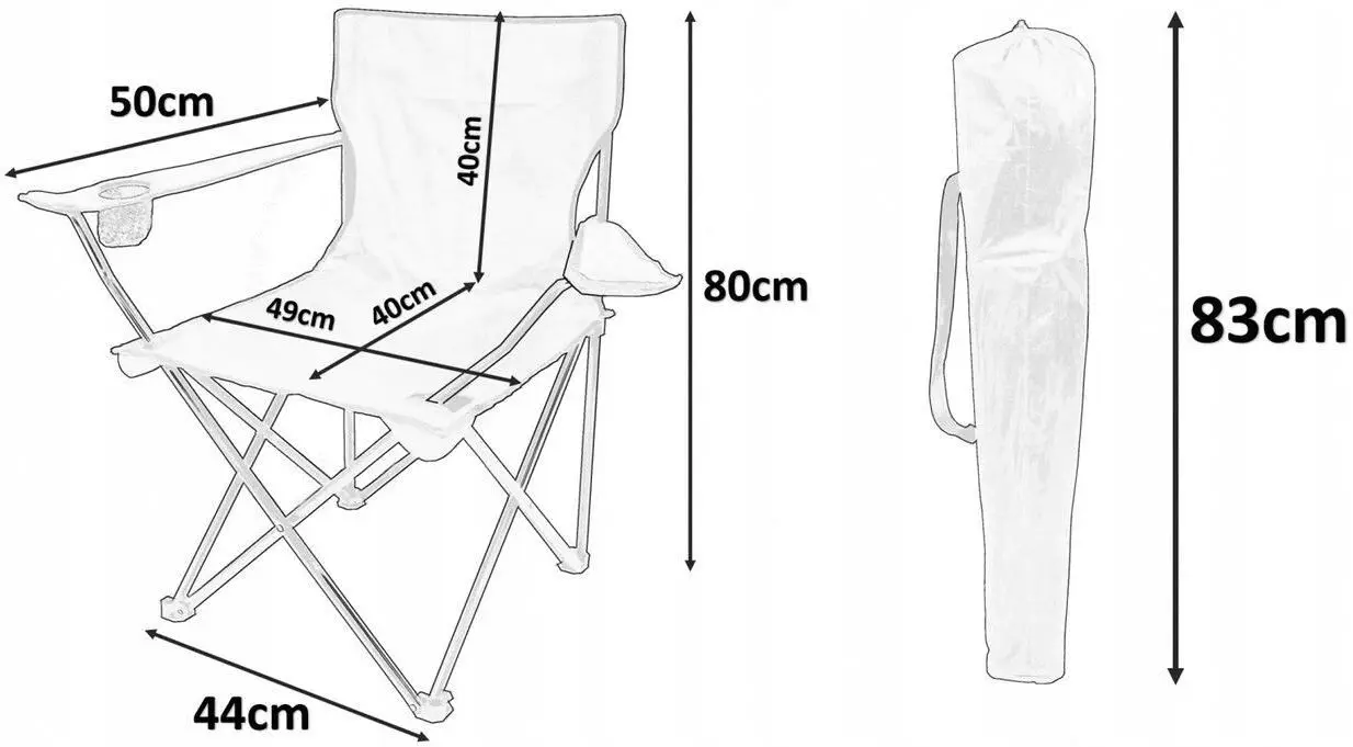 Scaun pliabil GardenLine LEZ7150 (Blue)