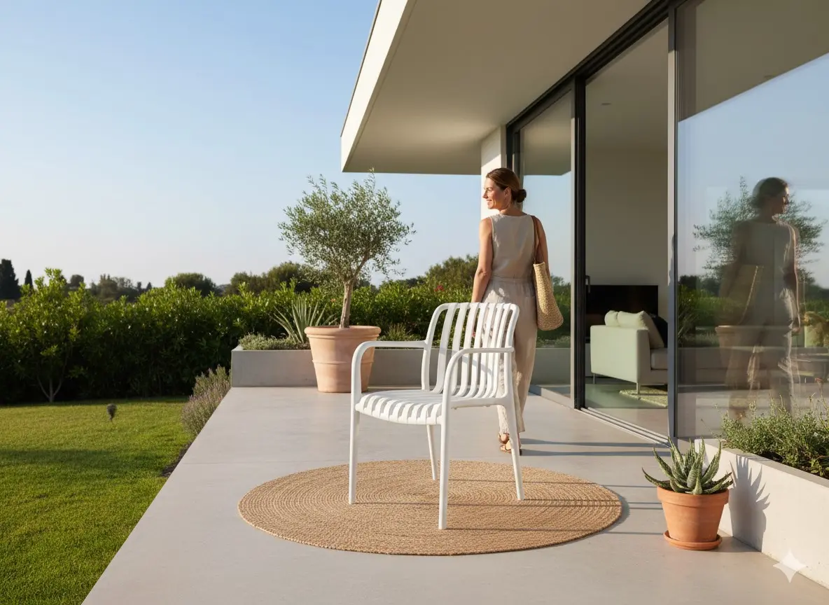 Scaun de gradina GardenLine FAT8656 (White) - 3