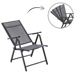 Scaun pliant GardenLine TIH3804 (Grey/Black) Thumb