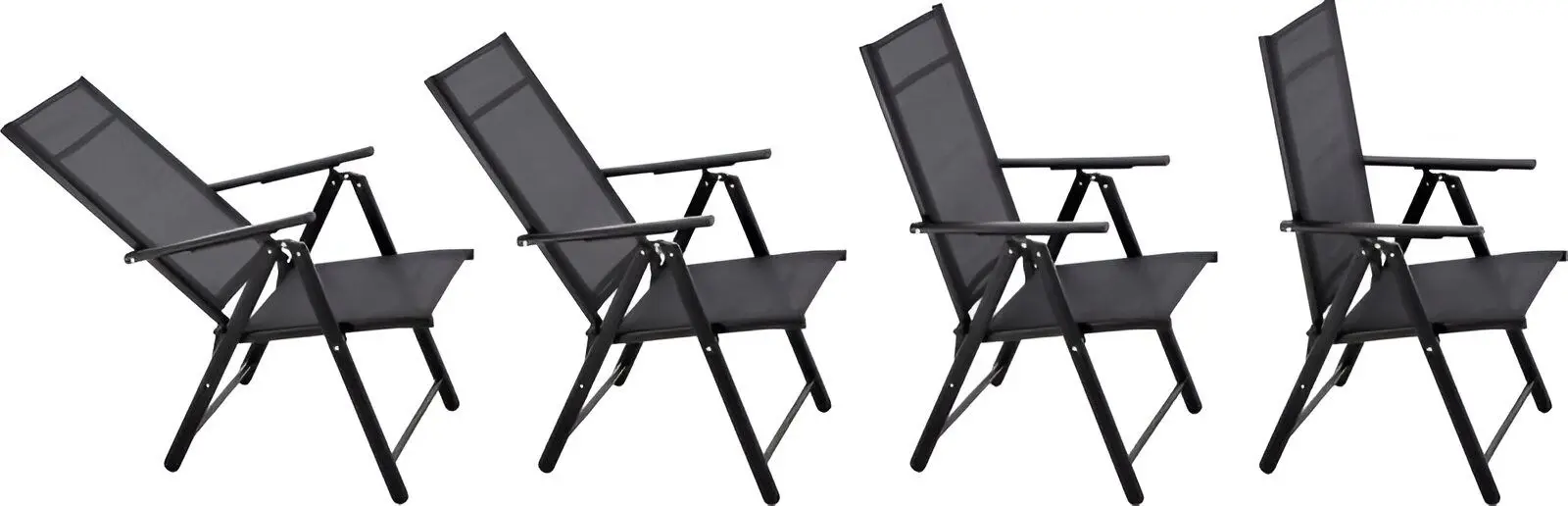 Scaun pliant GardenLine TIH3804 (Grey/Black)