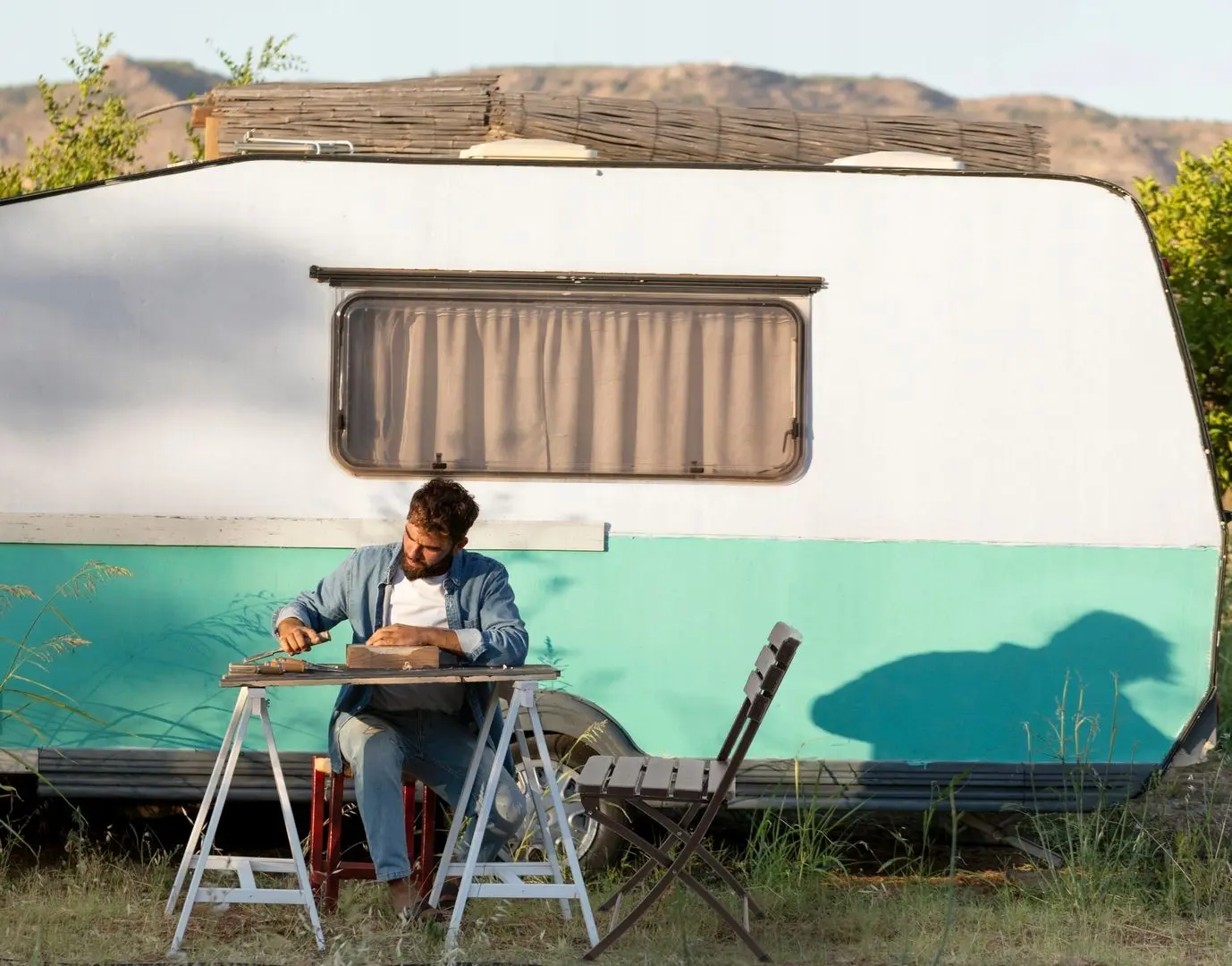 Scaun pliant GardenLine ZUM1015 (Brown)