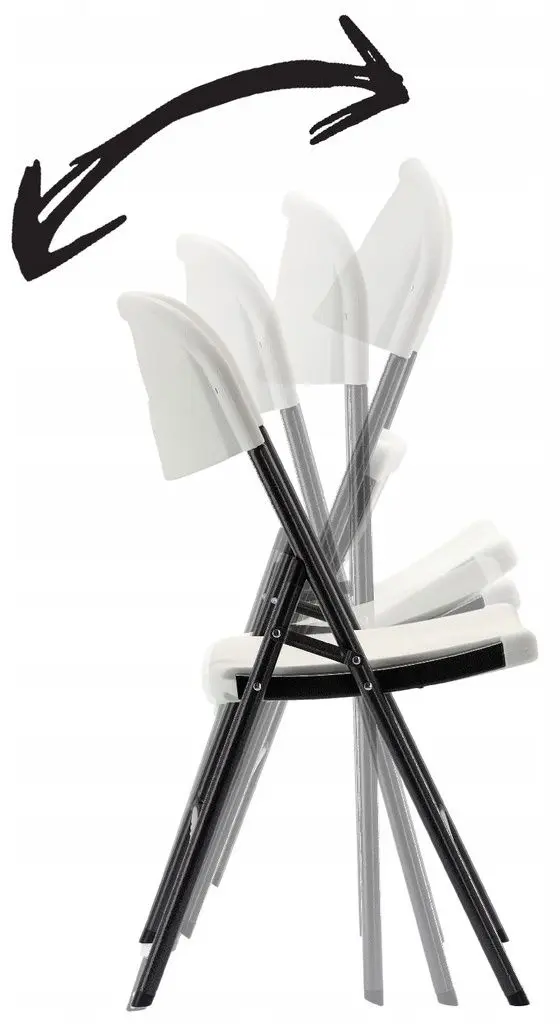Стул складной GardenLine ZUM2545 (White/Black) - 5