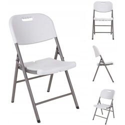 Scaun pliant GardenLine ZUM4765 (White/Grey) Thumb