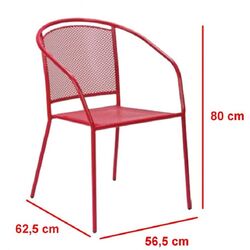 Scaun de gradina Green Bay Arko 51114 (Red) Thumb