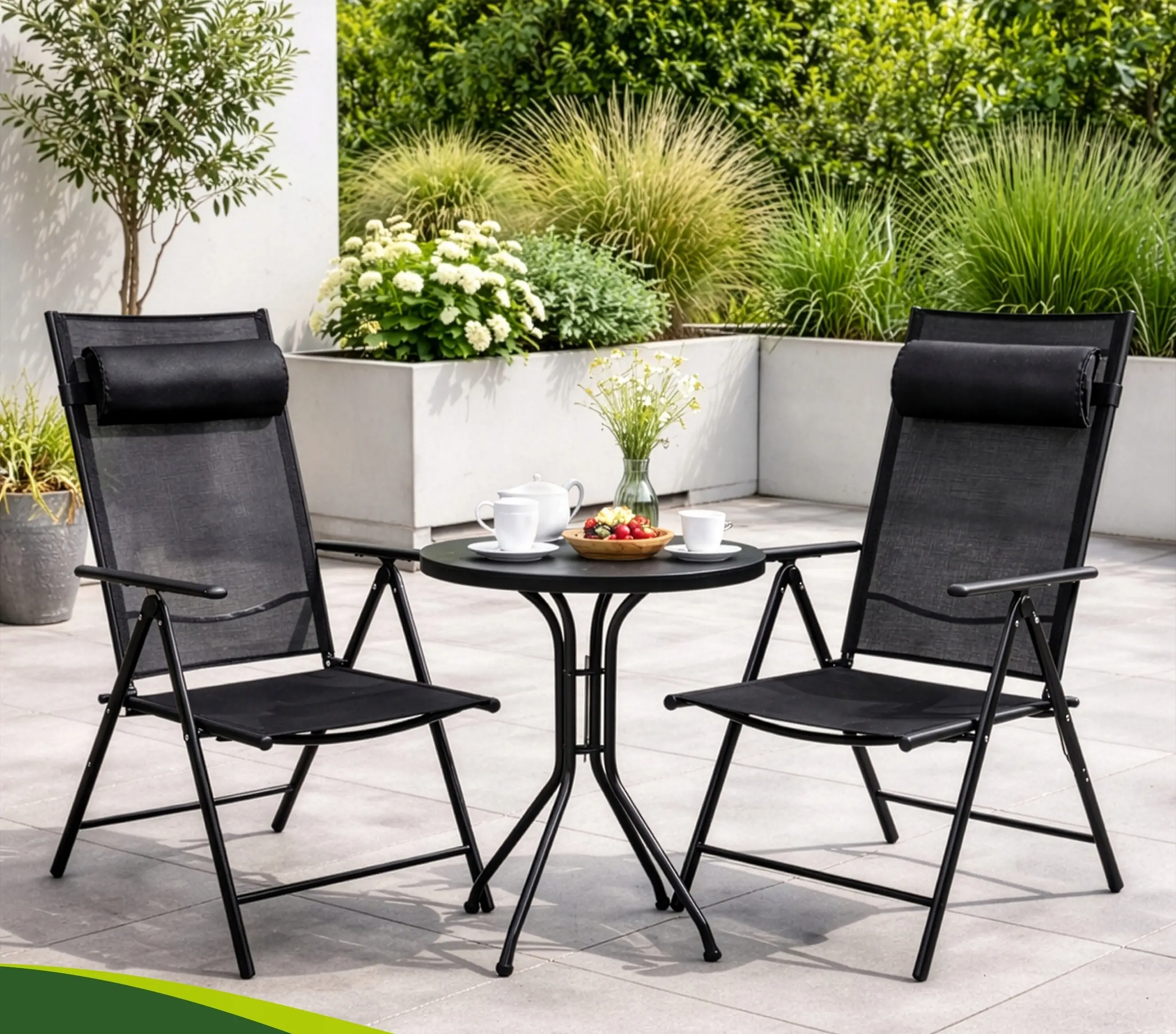 Set scaune pliabile Gardlov 27674 (Black) - 7