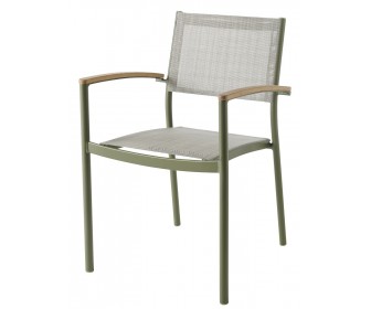 Scaun de grădină GoodHome Akoa (Green/Grey)