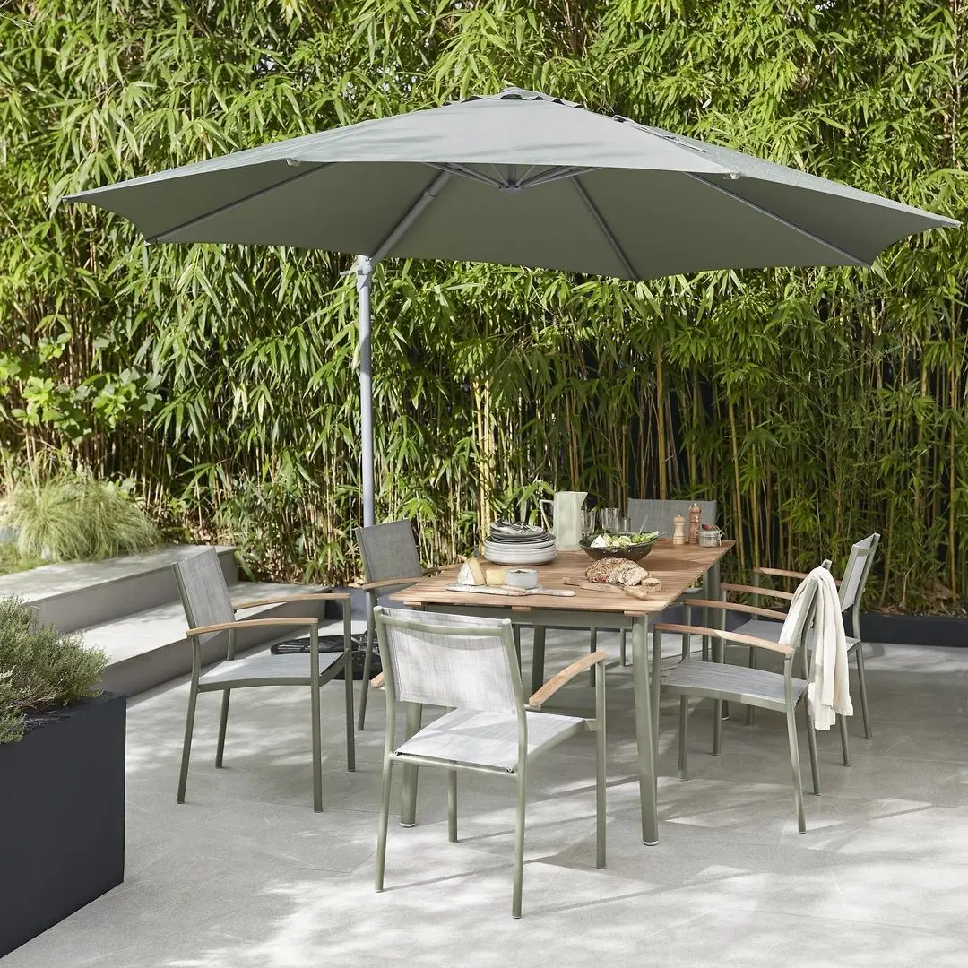 Scaun de grădină GoodHome Akoa (Green/Grey)