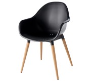 Scaun de gradina GoodHome Kiwee (Black)