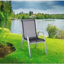 Scaun de gradina Greemotion Dublin 131601 (Black/Silver)