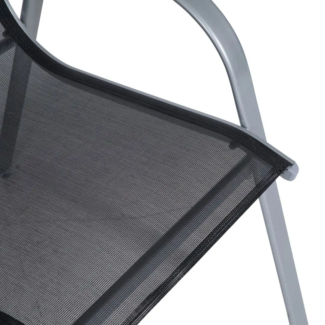 Садовый стул Greemotion Dublin 131601 (Black/Silver) - 8