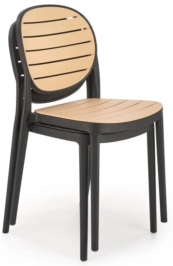 Scaun de gradina Halmar K529 (Black/Beige)