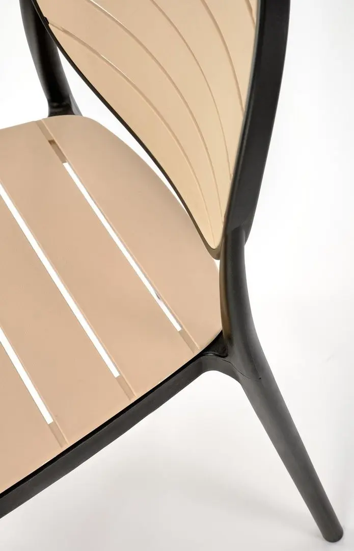 Scaun de gradina Halmar K529 (Black/Beige)