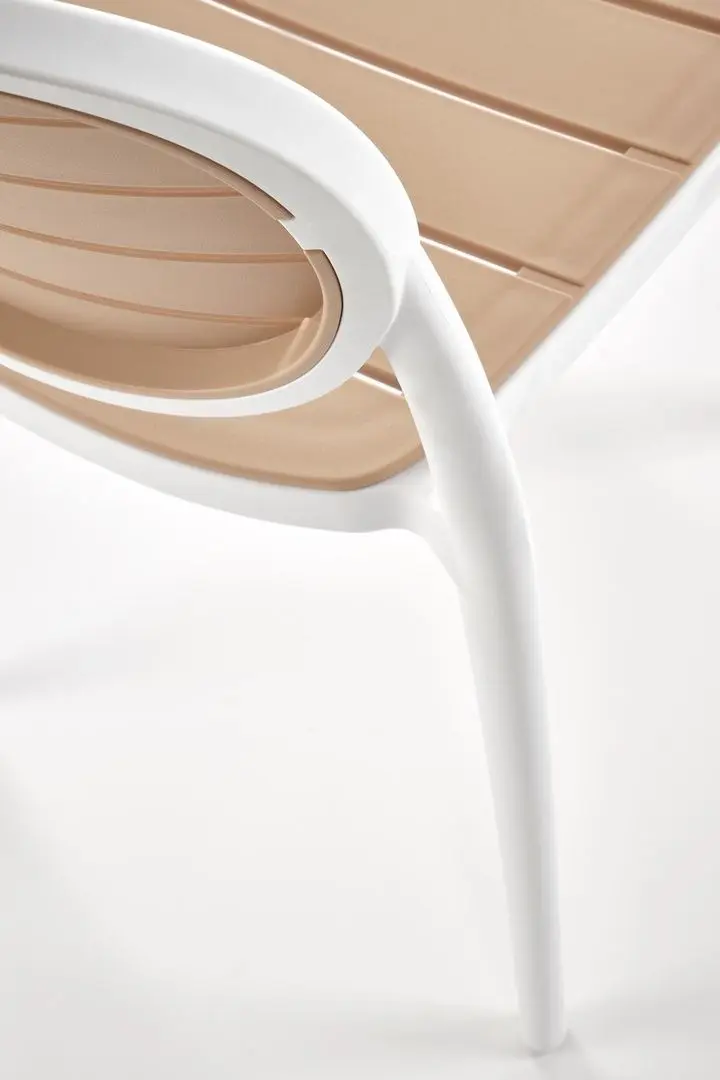 Scaun de gradina Halmar K529 (White/Beige)