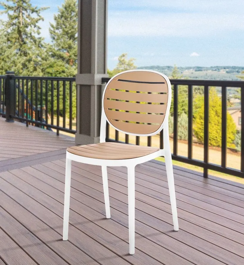 Scaun de gradina Halmar K529 (White/Beige)