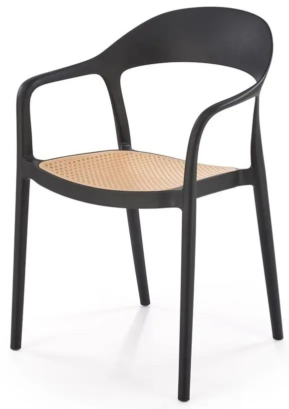 Scaun de gradina Halmar K530 (Black/Beige)