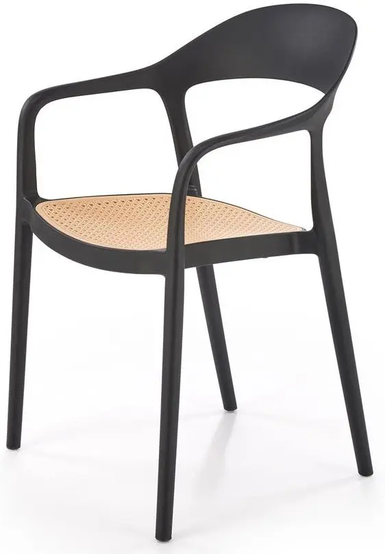 Scaun de gradina Halmar K530 (Black/Beige)