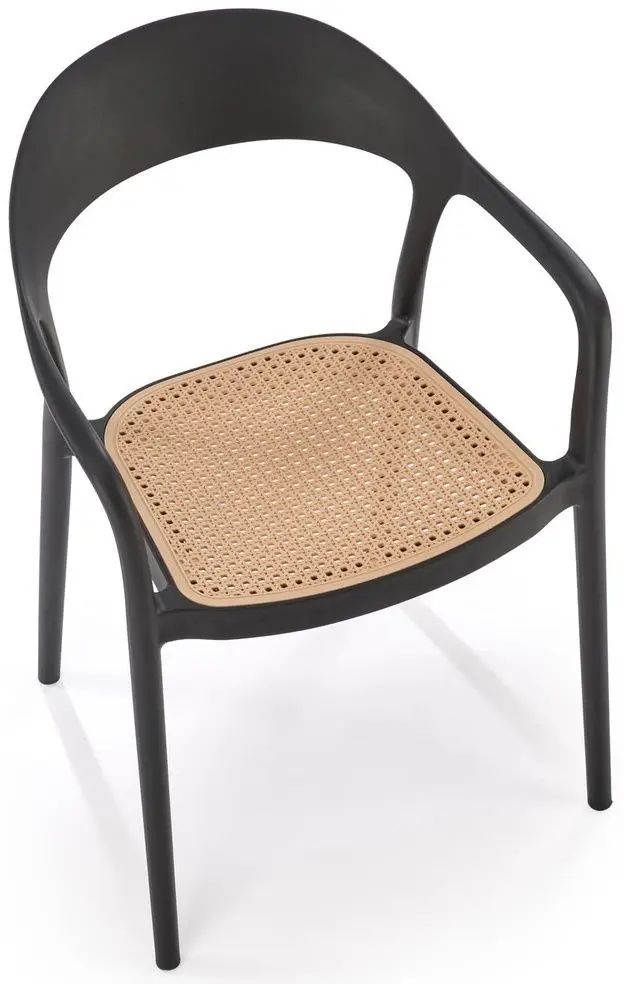 Scaun de gradina Halmar K530 (Black/Beige)