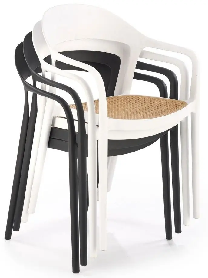 Scaun de gradina Halmar K530 (Black/Beige)