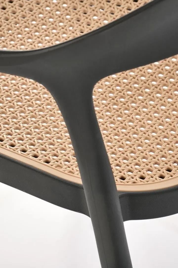 Scaun de gradina Halmar K530 (Black/Beige)