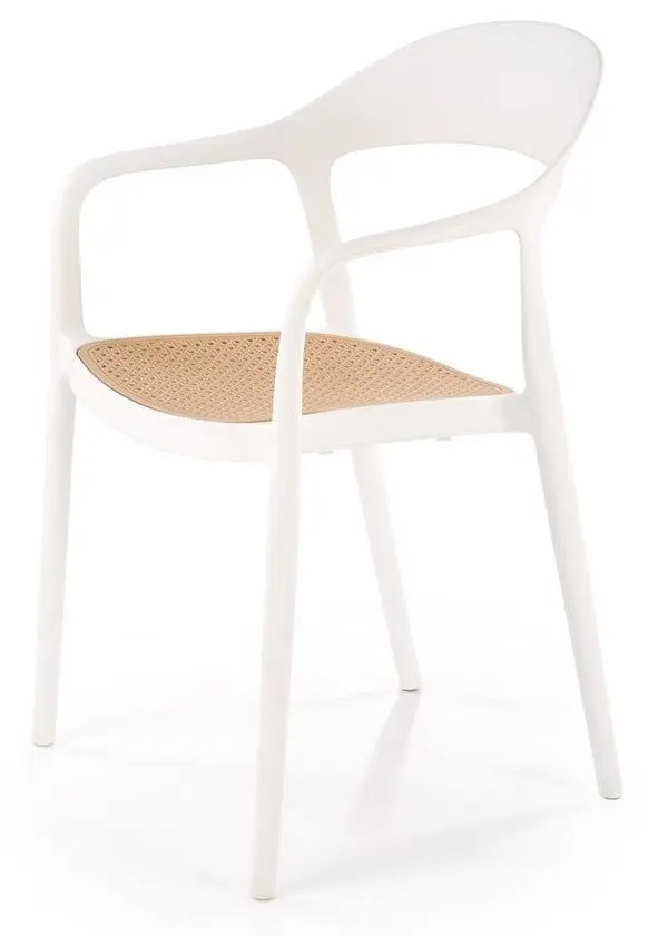 Scaun de gradina Halmar K530 (White/Beige)