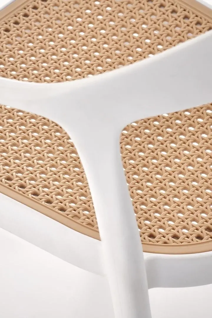 Scaun de gradina Halmar K530 (White/Beige)