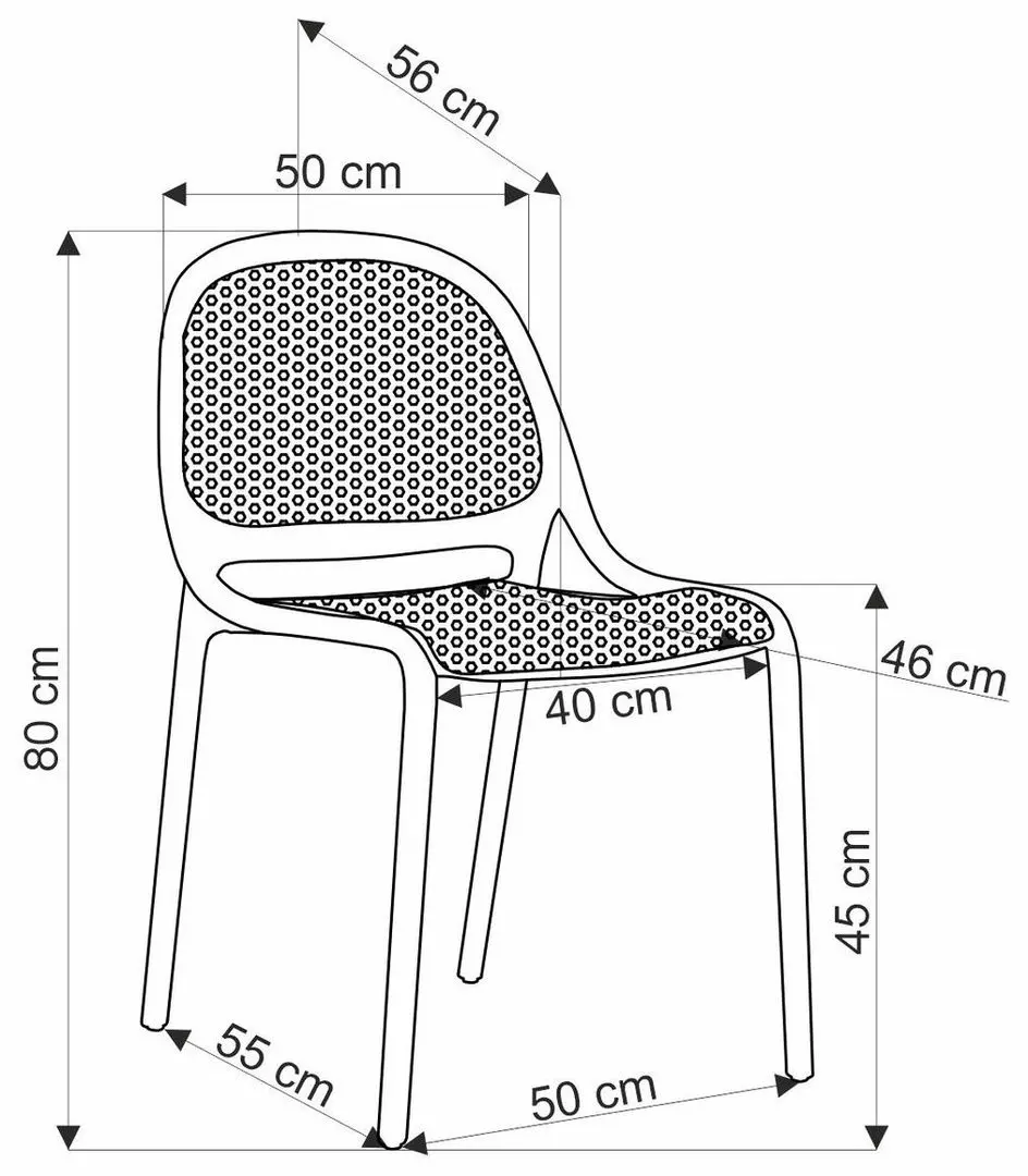 Садовый стул Halmar K532 (White)
