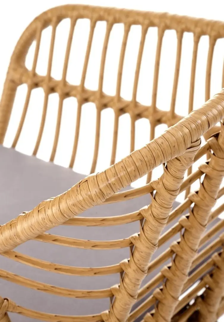 Scaun de gradina Halmar K541 (Natural/Black/Grey)