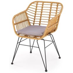 Scaun de gradina Halmar K541 (Natural/Black/Grey) Thumb