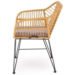 Scaun de gradina Halmar K541 (Natural/Black/Grey) Thumb