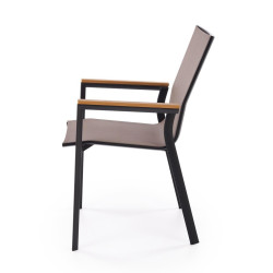 Scaun de gradina Halmar Fierro (Grey/Black) Thumb