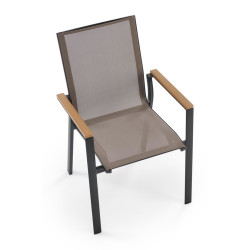 Scaun de gradina Halmar Fierro (Grey/Black) Thumb