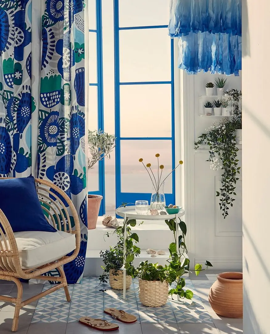 Fotoliu Ikea Buskbo/Djupvik (Ratan/Alb)