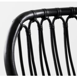 Кресло Ikea Storsele высокая спинка (Ротанг/Черный) Thumb